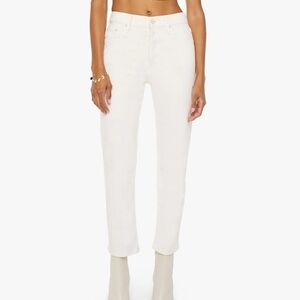 MOTHER Tomcat Ankle in Cream Puffs Wash